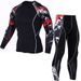 Men's Sports Fitness Clothing Sweat-wicking Running Marathon Tight-fitting Quick-drying High Elastic Two Three_desvips.com