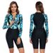 Jumpsuits Printing Long Sleeved Printing Solid Color Surfing Suits Swimsuits_desvips.com