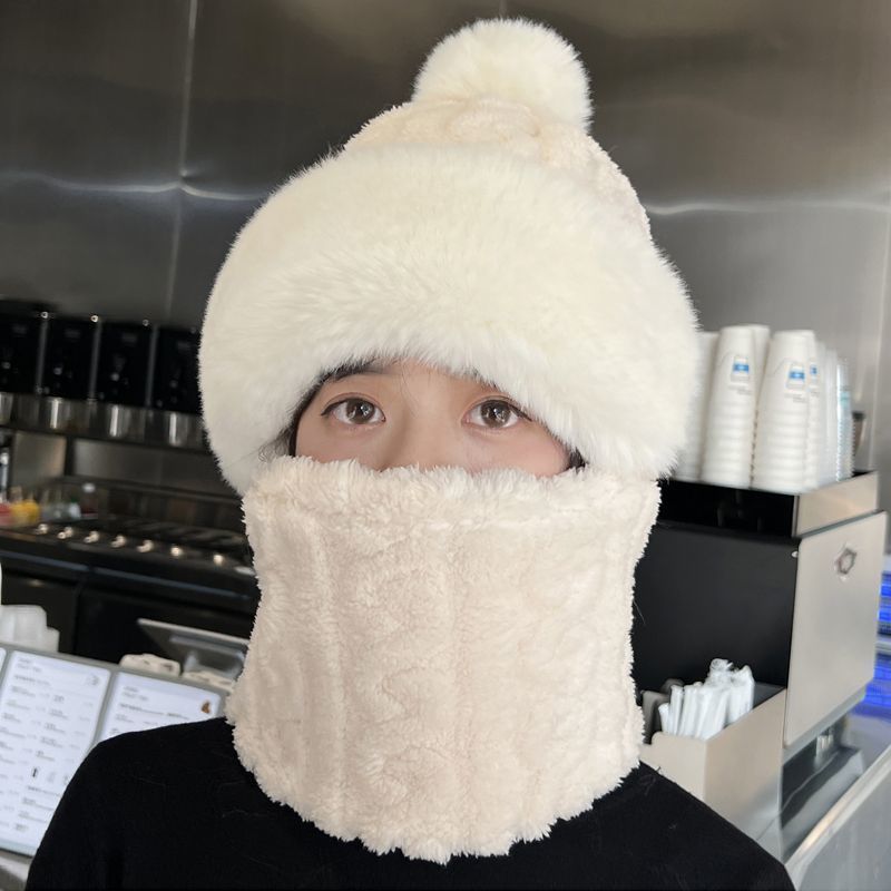 Cold-Proof Ear Protection Mask Hood Thickened Fashionable Fleece-Lined Cycling Warm Windproof Neck Warmer Outdoor_desvips.com