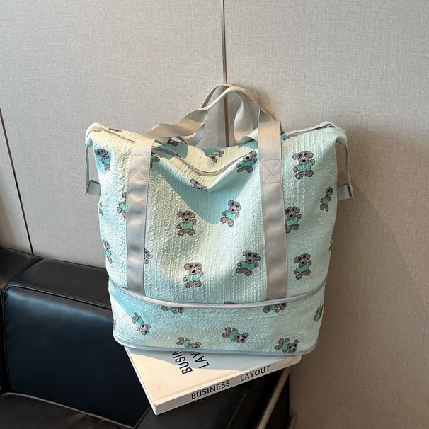 Large Capacity Fashionable Cartoon Handbag Shoulder Bag Storage Bag Commuting Luggage Bag Business Travel Bag_desvips.com
