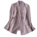 Women's Clothing powder skin whitening suit suit commuting suit + pants two piece suit_desvips.com