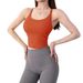 One-piece Chest Pad Beauty Back Women Training Running Fitness Camisole Yoga Sports Bra_desvips.com