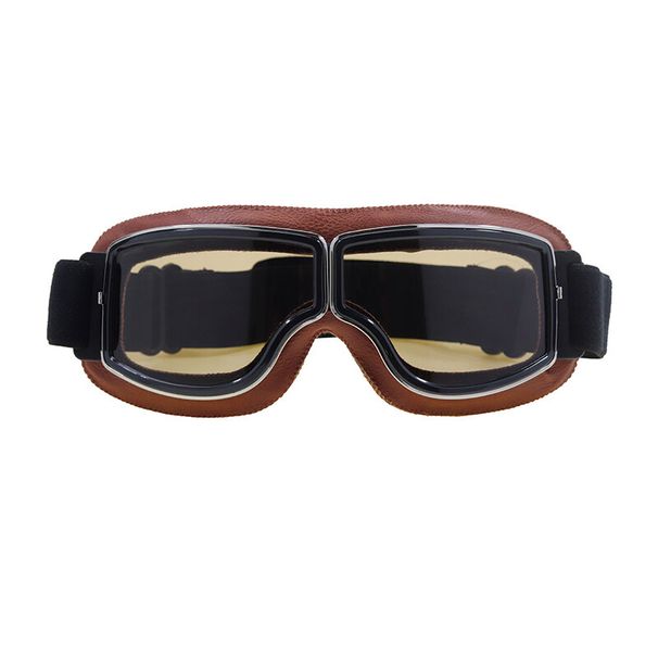 Retro Motorcycle Helmet Goggles Vintage Windproof Eyewear Glasses Or Cruiser_desvips.com