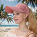New Fish Scale Open-top Trendy Summer Sun Hat, Knitted Baseball Cap For Women Outdoor Sports, Marathon Hat_desvips.com