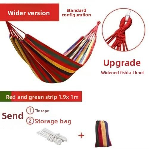 Outdoor Hammock Swing Adults, Anti-tip Canvas, Reinforced With Bent Wood, Wear-resistant, For Dormitory Use, Camping,_desvips.com