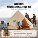 VEVOR Canvas Bell Tent, 3m, 4-Season Canvas Tent For Camping With Stove Jack, Unmatched Comfort, Large Interior Space, Easy Setup, Convenient Storage_desvips.com