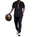 2024 Summer Men's Shirt Casual Loose Short sleeved Long Pants Beach Set_desvips.com