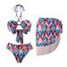 New Printed Three-piece Swimsuit Women Fashion Sexy Bikini Swimsuit_desvips.com