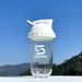 Protein powder Shaker cup Sports fitness cup Milkshake cup with stirring ball plastic cup_desvips.com