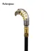 Golden Black Long Head Eagle Luxury Walking Stick Party Fashion Decorative Cospaly Cane Knob Crosier 90cm Performance Stage Cane_desvips.com