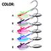 Willow Blade Non-Tipping Lead Head Anti-Hook Bottom Lure JIG Soft Worm Hook With Rotating Spinner_desvips.com