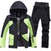 New Ski Suit Set Windproof Waterproof Breathable Snowboard Jacket Pants Outdoor Thickened Warm Double Board Unisex_desvips.com