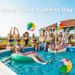 6-Color Inflatable PVC Beach Ball - 40cm Outdoor Water Play Toy For Kids Pool & Sand Games_desvips.com