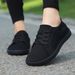Wide-toed Men's Zero Drop Minimalist Fashion Simple Casual Sneaker Barefoot Women's Jogging Mesh Walking Shoes_desvips.com