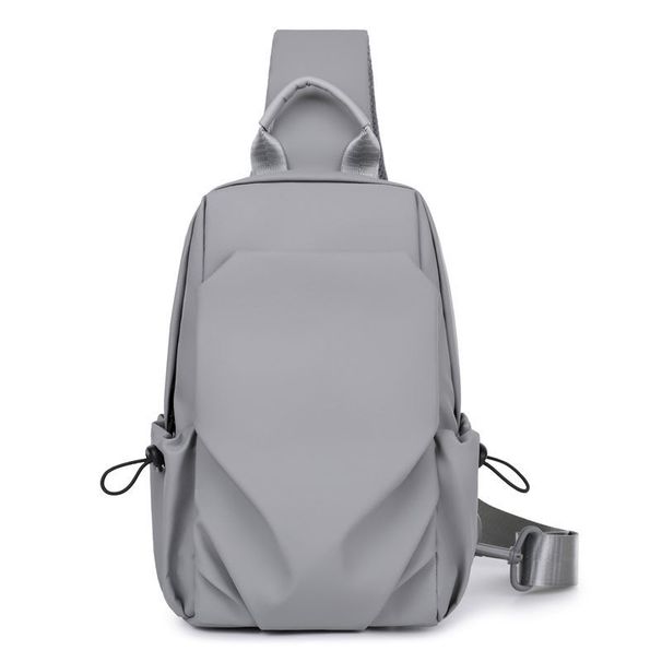 New Men's Chest Single Shoulder Casual Backpack Fashionable Multifunctional Korean Version Waterproof Large Capacity_desvips.com