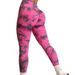 Seamless Women's High Elastic Tie Dye Sports Pants Are Suitable For Everyday Wear And Outdoor Fitness Running._desvips.com