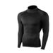 Cross-Border European And American Size Home Fitness Men's Elastic Training Warm Tight High Neck Base Layer Sports_desvips.com