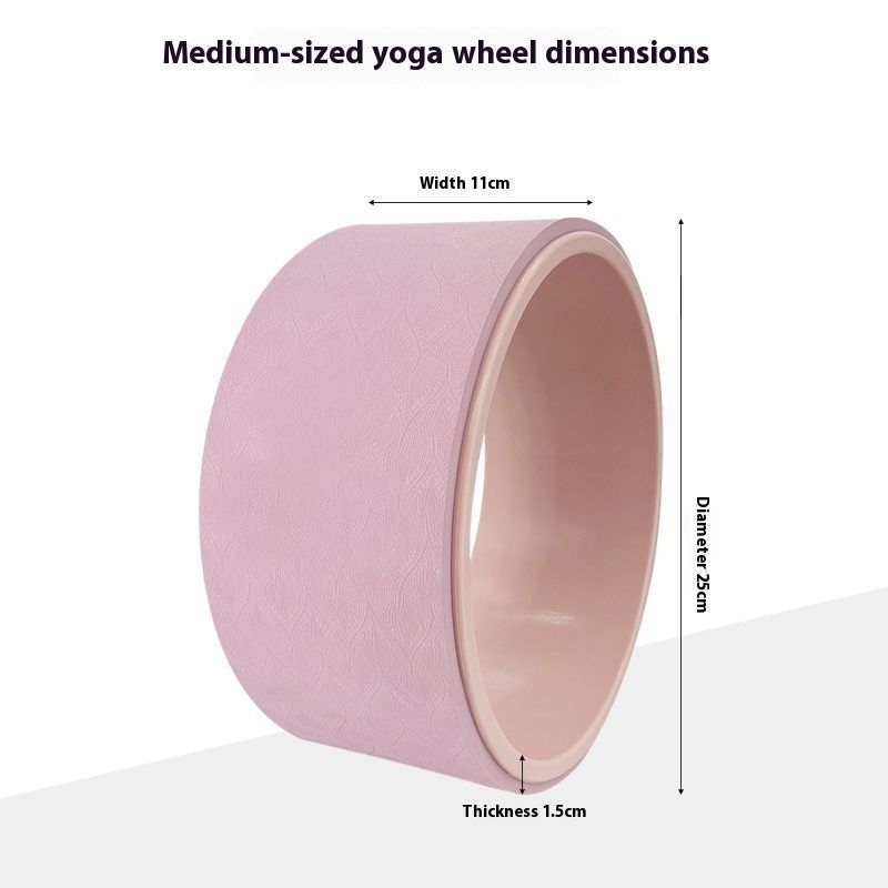 Small Wheel For Beginners, Slim Shoulders And Thin Back, Yoga Circle, Back Rolling Wheel, Fitness Equipment, Backbend_desvips.com