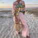 Women's Clothing Fashion Printed Leisure Vacation Style Suit _desvips.com