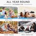Beach Blanket Sandproof 200 X 210cm Waterproof Beach Mat Lightweight Picnic Blanket For Travel Hiking Sports_desvips.com