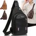 New Trendy Brand , Casual Fashion Soft Leather Single Shoulder Crossbody Bag, Student Travel Chest Bag_desvips.com