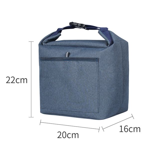 Insulated Lunch Bag Oxford Fabric Thermal Tote For Office School Leakproof Lightweight Meal Prep Containers_desvips.com