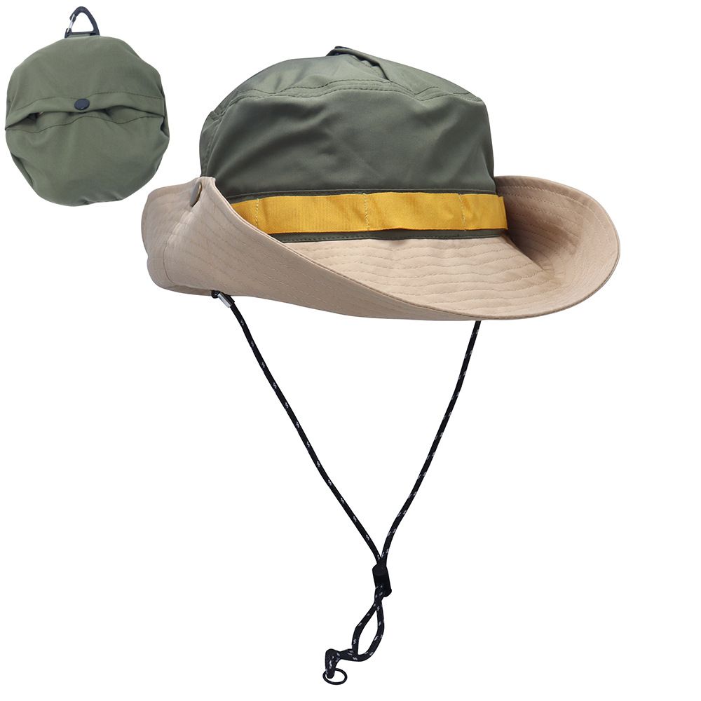 Men's Waterproof Fisherman's Hat With Retractable Bag/Basket For Summer Outdoor Hiking Quick Drying Thin Sun Hat_desvips.com