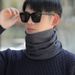 Men's Winter Neck Warmer - Windproof Thermal Scarf For Outdoor Cycling & Daily Wear With Thickened Neck Protection_desvips.com