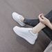 Women's shoes summer thick soled small white shoes women's spring and autumn single shoes breathable increase all board shoes_desvips.com