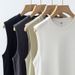 230g Pure Cotton Knitted Sleeveless T-shirt, Summer American-style Heavy-duty Vest, Solid Color Loose Basketball Sports_desvips.com