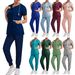Women's ready-to-use oral dentist surgical gown split toiletry suit elastic quick-drying hospital nurse uniform_desvips.com