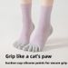 Women's Five Finger Yoga Socks Non-Slip Professional Pilates Exercise Fitness Dance Split Toe Floor Socks for Indoor Beginner Split Toe_desvips.com