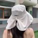 Wide Brim Women, Face Covering Shawl, UV Protection, Summer Sun For Cycling, Outdoor Sunshade, Hiking Hat, Cool Hat_desvips.com