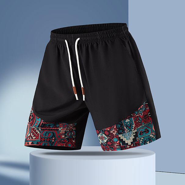Cross-border Main Product: New Fashion Trendy Brand Pattern Men's Sports Casual Shorts, European And American Style_desvips.com