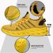 Men Comfortable Unisex Sneaks Breathable Couple Running Shoes Women Tennis Sports Shoe Size 37-47 Yellow Walking_desvips.com