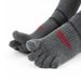 Pairs Man Short Toe Sport Compression Cotton Sweat-Absorbing Badminton Tennis Bike Run Basketball 5 Finger Travel Socks_desvips.com