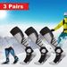 3 Pairs Men Winter Thick Sports Outdoor Warmth Sweat Absorption Breathability Suitable Hiking Ice Skating Skiing Socks_desvips.com