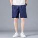 Cross-border Summer Pure Cotton Sports Casual Shorts For Men, Thin Beach Shorts, Straight Loose Camouflage Mid-length_desvips.com