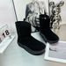 New Winter Thick-Soled Mid-Calf Snow Boots For Women, Lamb Wool Short Boots, Height Increasing, Non-Slip,_desvips.com