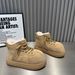 001 001 Fanfuna Hot-Selling Fashion Chunky Thick-Soled High-Top Snow For Women 2025 Autumn New Lace-Up Short Boots Trendy_desvips.com