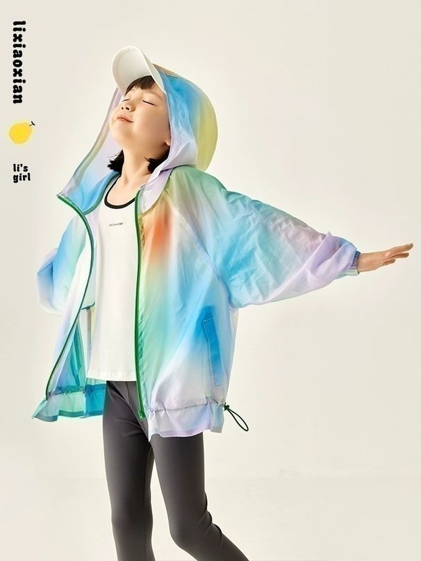 Pear Xiaoxian Original Matching Sun Protection Clothing Children's Summer New Blooming Color Dream Boys And Girls Thin_desvips.com