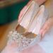 P7 French Sequined Crystal Diamond Engagement Wedding Dress Xiuhe Bridesmaid Bride Shoes Banquet Not Tired Feet High_desvips.com