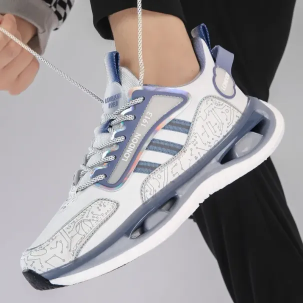 2024 New Flying Woven Breathable Men'S All Fashion Student Sports Leisure Outdoor Running Shoes_desvips.com