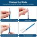 Non-Slip Metal Scalpel Knife Kit Cutter Engraving Craft Knives + 5pcs Blades Mobile Phone PCB DIY Repair Hand Tools_desvips.com