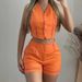 Women's clothing hanging dye lace sleeveless fashion casual suit _desvips.com