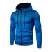 Polka Dot Autumn Winter New Men's Casual Cardigan Hooded Sweatshirt Printed Youth Jacket_desvips.com