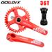 RIRO Mountain Bike Hollow Integrated Crank 36/38/40T Modified Positive And Negative Teeth Single Chainring_desvips.com