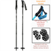 ROBESBON Ski Adult Children 2-Section Adjustable Telescopic Snow Poles Outdoor Hiking Walking Sticks Thickened_desvips.com