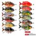 Bionic Plastic Hard 6-Section Multi-Section Fishing Lure 8cm 16g Perch Bass Universal Bait HS077_desvips.com