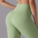 New No-Show Seamless High-Waist Tight-Fit Bare Sensation Nine-Point For Sports Running Fitness High Elastic Yoga Pants_desvips.com